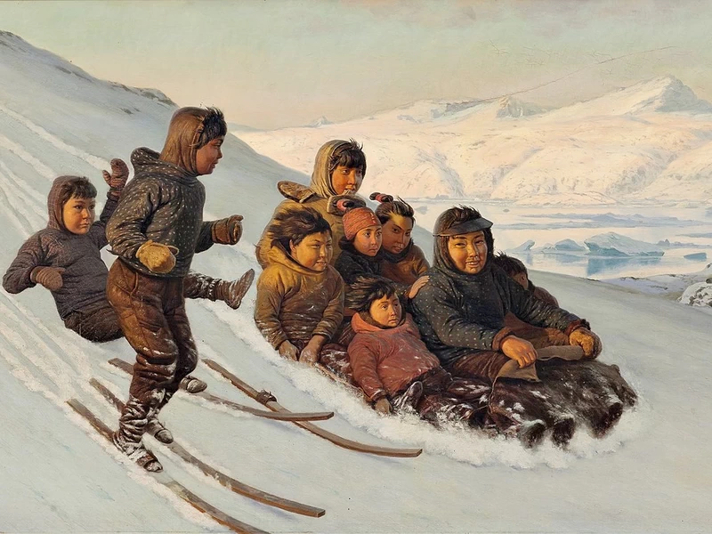 1841-Jens Erik Carl Rasmussen - Inverno in Groenlandia
